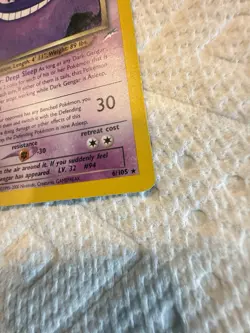 Dark Gengar 6/105 Neo Destiny Holo Rare 70 HP Unlimited English Pokemon Card - Image 3