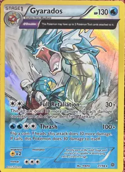 Pokemon Gyarados 21/98 Holo Rare XY Ancient Origins Θ Double Stage 1 HP130 Card - Image 1