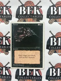 Terror Vintage 1995 MTG Black Instant Magic the Gathering Card - Image 1