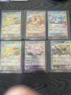 Prismatic Evolutions Promo Cards Of Umbreon, Espeon, 2 Leafeon, Flareon, Glaceon - Image 1