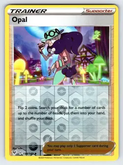 Opal 158/185 2020 Vivid Voltage Pokemon Card TCG Reverse Holo Trainer - Nm - Image 1