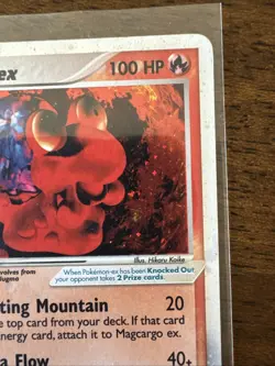 Pokemon TCG EX Dragon Magcargo EX Holo Rare Card 95/97 - Image 3
