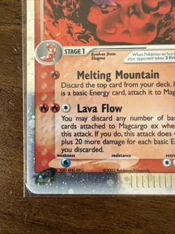 Pokemon TCG EX Dragon Magcargo EX Holo Rare Card 95/97 - Image 5