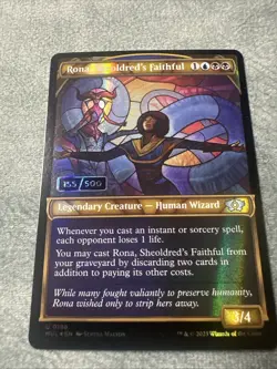 MTG Rona, Sheoldred's Faithful 155/500 (Serial Numbered) - Image 2