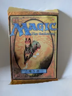 MTG: 5th EDITION Factory Sealed Booster Pack from Box - Magic - Korean 787551252101 - Image 1