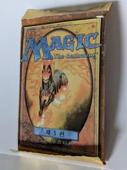 MTG: 5th EDITION Factory Sealed Booster Pack from Box - Magic - Korean 787551252101 - Image 2
