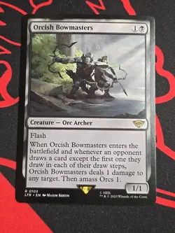 Wizards of the Coast Orcish Bowmasters Regular Creature Black Rare LOTR - Image 1