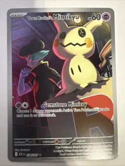 Pokemon TCG Team Rockets Mimikyu IR 238/217 Ascended Heroes Near Mint Condition - Image 1