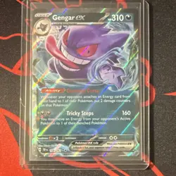 Pokemon TCG Gengar ex 104/162 SV05 Temporal Forces Holo Double Rare 310 HP NM - Image 1