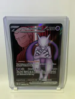 Pokemon Team Rocket's Mewtwo ex 213/182 Sv10 Destined Rivals Ultra Rare Holo - Image 1