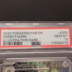 The Pokemon Company Ferrothorn Illustration Rare Holo Paradox Rift PSA 10 #209 - Image 2