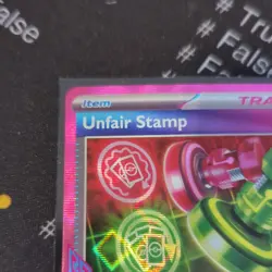 Unfair Stamp 165/167 ACE SPEC Rare Twilight Masquerade Pokemon Holo Near Mint - Image 2