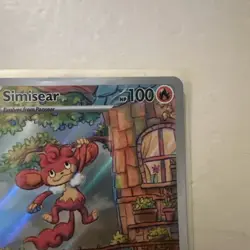 Pokemon TCG Simisear White Flare Illustration Rare Full Art 100/086 - Image 4