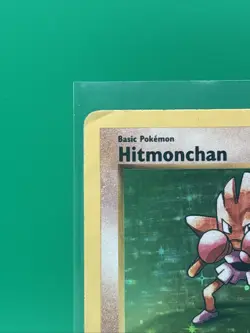 Hitmonchan 7/102 Base Set Shadowless Holo MP Rare WOTC Pokemon TCG Vintage - Image 3