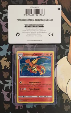 Pokemon TCG Special Delivery Charizard SWSH075 Holo Black Star Promo - Image 1