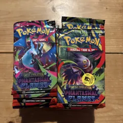 Pokemon Mega Evolutions Phantasmal Flames 20 Opened Packs - Open Hits Removed. - Image 1