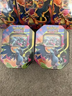 Pokemon Mega Charizard Tin - Mega Charizard X & Y ex (Lot Of 5) - Image 2