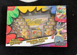 Pokemon TCG Ascended Heroes Premium Poster Collection Mega Lucario Brand New - Image 1