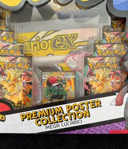 Pokemon TCG Ascended Heroes Premium Poster Collection Mega Lucario Brand New - Image 2