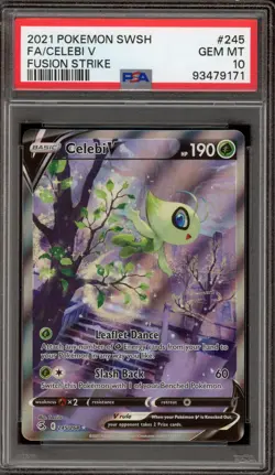 Pokemon Celebi V Fusion Strike Full Alt Art #245 PSA 10 Gem Mint - Image 1