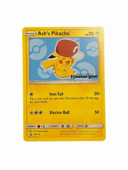 Pokemon 2017 Ash's Pikachu SM110 SM113 SM114 Lot 3 Black Star Promo - Image 4
