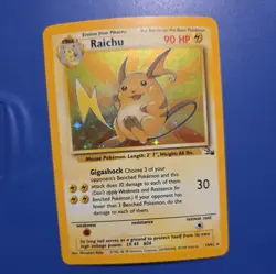 Pokemon TCG - Raichu - Fossil - 14/62 - Holo rare WOTC 1999 LP - Image 1