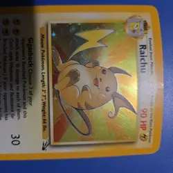 Pokemon TCG - Raichu - Fossil - 14/62 - Holo rare WOTC 1999 LP - Image 4