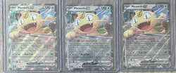 Pokemon TCG - Perfect Order - (3) Meowth Ex 062/088 Double Rare LOT of THREE - Image 1