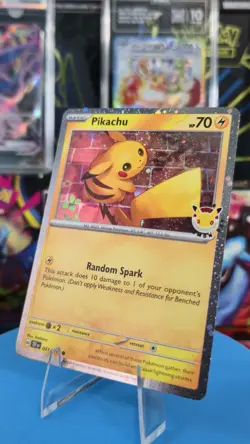 Pikachu 51/162 Stamped 2026 Pokemon Day 30th Anniversary Promo TCG + Coin - Image 1