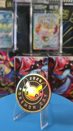 Pikachu 51/162 Stamped 2026 Pokemon Day 30th Anniversary Promo TCG + Coin - Image 3