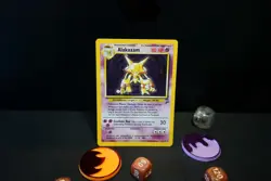 Pokemon Alakazam 001/130 Base Set 2 Holo Rare 80 HP Ken Sugimori - Image 1