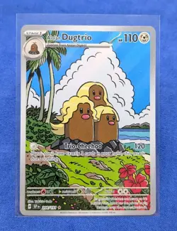Pokemon TCG - Alolan Dugtrio 208/191 SV: Surging Sparks Illustration Rare IR - Image 1