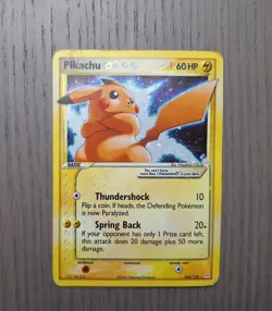 Pokemon Gold Star Pikachu Holo EX Holon Phantoms 104/110 Ultra Rare MP HP - Image 1