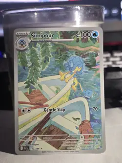 Pokemon TCG Simipour 102/086 English Black Bolt Illustration Rare - Image 1