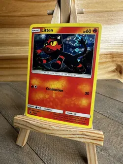 Pokemon Holo,General Mills Black Star Promo Litten #SM02 NM - Image 1