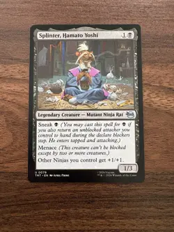 MTG Teenage Mutant Ninja Turtles Splinter, Hamato Yoshi 0079 NM - Image 1