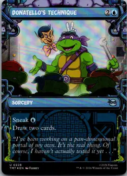 Donatello's Technique (Showcase) 0228 Teenage Mutant Ninja Turtles Magic Foil NM - Image 1