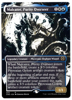 Malcator, Purity Overseer 320 Borderless Non Foil Rare All Will Be One MTG NM - Image 1