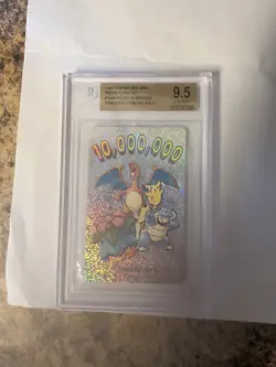 1999 POKEMON CENTER PHONE CARD 10,000,000 UNITS SOLD Beckett 9.5 - Image 2