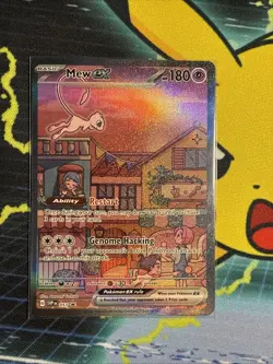 Mew ex SVP 053 Pokemon TCG Scarlet Violet 151 Black Star Promo Full Art Card - Image 1