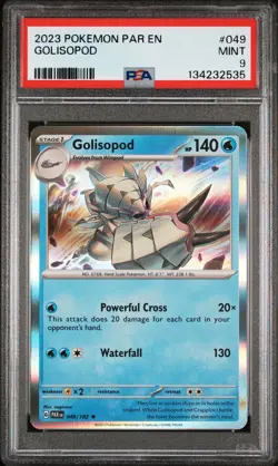 2023 POKEMON PAR EN-PARADOX RIFT #049 GOLISOPOD PSA 9 - Image 1