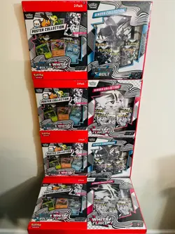 Pokemon Black bolt White flare Sams Club exclusive Bundles Lot of 4 - Image 1