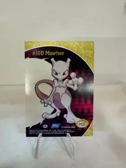 Pokemon Card Mewtwo #150 PC5 Topps TV Animation Edition EX - Image 2