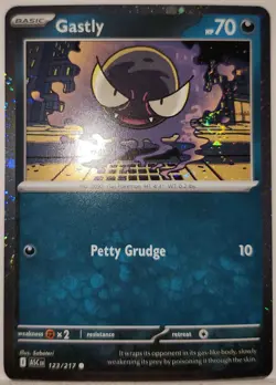 Fart Swirl 🌀 Gastly 123/217 Cosmos Holo Bleed Error Rare Pokemon Ascended Promo - Image 2
