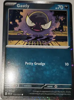 Fart Swirl 🌀 Gastly 123/217 Cosmos Holo Bleed Error Rare Pokemon Ascended Promo - Image 3