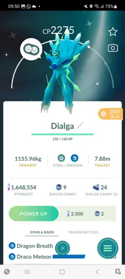 Pokemon Go (Stage 51) Shiny Palkia & Dialga ( 40 Legendarys) ( 1.6 M Stardust) - Image 2