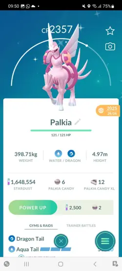 Pokemon Go (Stage 51) Shiny Palkia & Dialga ( 40 Legendarys) ( 1.6 M Stardust) - Image 3