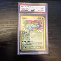 2006 POKEMON EX CRYSTAL GUARDIANS #28 VENUSAUR PSA 9 - Image 1
