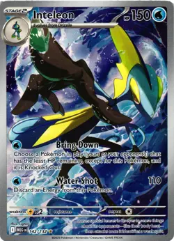 Pokemon TCG Inteleon Illustration Rare 142/132 Mega Evolution NM - Image 1