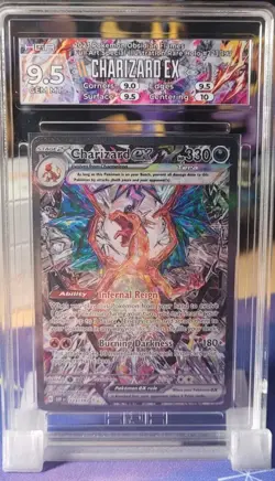 HGA 9.5 Pokemon Obsidian Flames Holo Double Rare Charizard EX 223/197 GEM MINT!! - Image 1